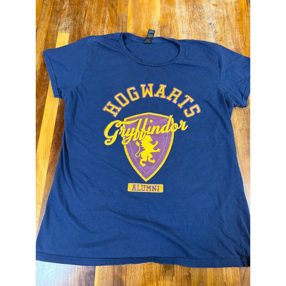 Anvil Harry Potter Hogwarts Gryffindor Alumni Graphic T-Shirt Navy Blue Medium